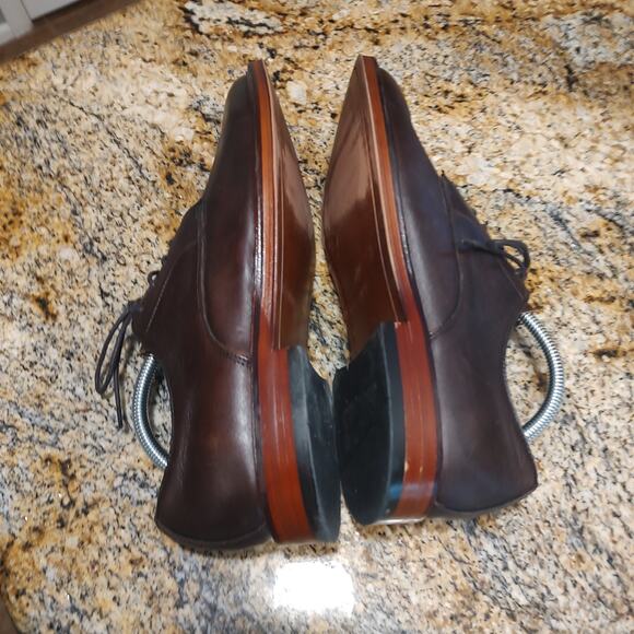 Banana Republic Brown Leather Shoes Size 10M Genuine Italian Leather - Picture 7 of 12